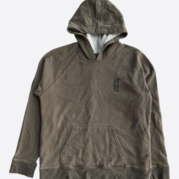 Chrome Hearts Khaki & Black Embroidered Logo Hoodie